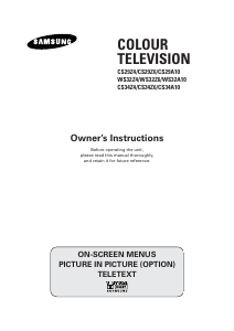 Manual Samsung CS-2980HF/HAC Television