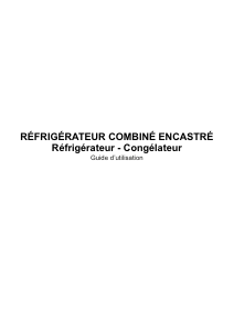 Mode d’emploi Cobal INT2P144 Réfrigérateur combiné