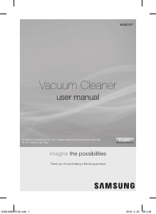 Manual de uso Samsung VCDC13BV Aspirador