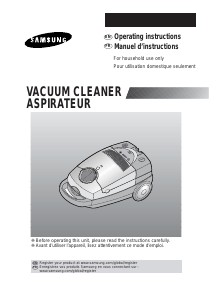 Manual Samsung VAC8913EP Vacuum Cleaner