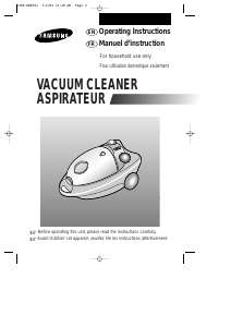 Manual Samsung VAC7713RP Vacuum Cleaner