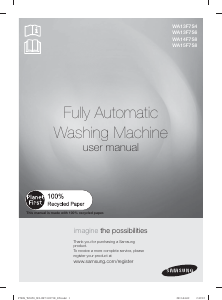 Manual Samsung WA15F7S8DTA/YL Washing Machine