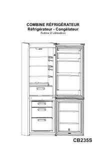 Mode d’emploi Cobal CB235S Réfrigérateur combiné