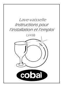 Mode d’emploi Cobal LV45B Lave-vaisselle