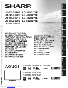 Mode d’emploi Sharp AQUOS LC-32LD171E Téléviseur LCD