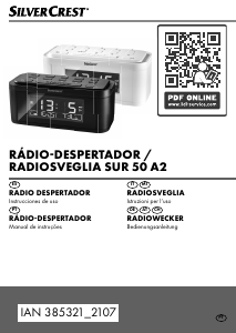 Manual SilverCrest IAN 385321 Rádio relógio