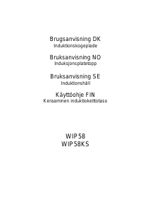 Bruksanvisning Witt WIP 58 Kokeplate