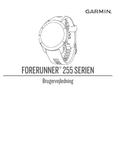 Brugsanvisning Garmin Forerunner 255 Music Smartwatch