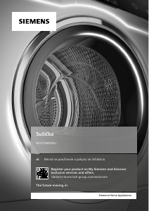Návod Siemens WT47XM00EU Sušička