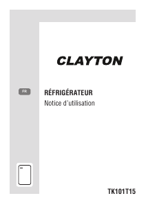 Mode d’emploi Clayton TK101T15 Réfrigérateur
