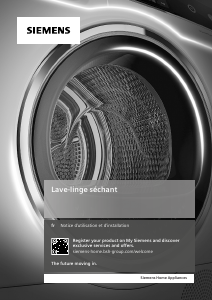 Mode d’emploi Siemens WK14D542EUB Lave-linge séchant