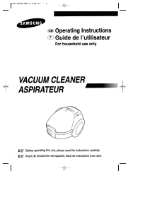 Mode d’emploi Samsung VAC6313G Aspirateur