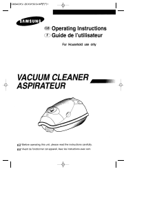 Manual Samsung VAC9013BP Vacuum Cleaner