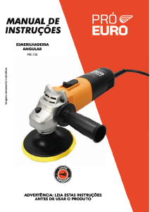 Manual Pró Euro PRE-720 Polidora