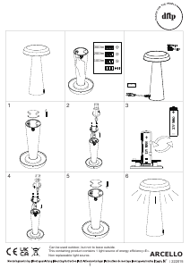 Bruksanvisning Nordlux Arcello Lampa