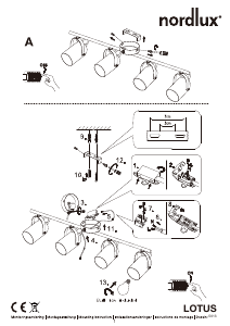 Mode d’emploi Nordlux Lotus 4-Spot Lampe