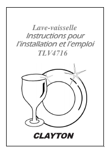 Mode d’emploi Clayton TLV4716 Lave-vaisselle