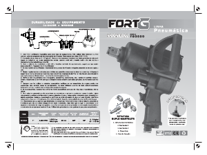 Manual FORTG FG3600 Chave de impacto