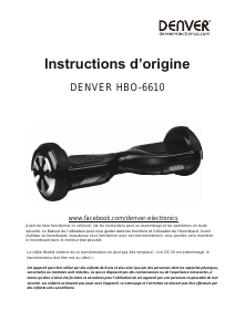 Mode d’emploi Denver HBO-6610 Hoverboard