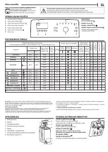Priročnik Indesit BTW S6240P EU/N Pralni stroj