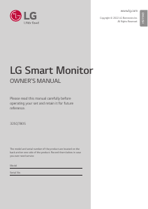 Manual LG 32SQ780S-W LED Monitor