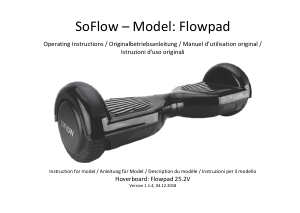 Mode d’emploi SoFlow Flowpad Hoverboard