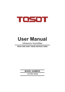 Manual TOSOT SCWA-4006 Humidifier