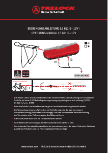 Bedienungsanleitung Trelock LS 611 Fahrradlampe