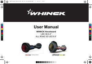 Manual Whinck LED 3D Allroad Hoverboard