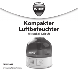 Bedienungsanleitung Wick WUL505E Luftbefeuchter