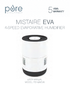 Manual Pure Enrichment PEHUMEVA Mistaire EVA Humidifier