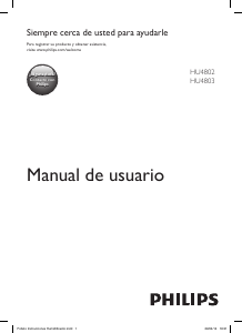Manual de uso Philips HU4802 Humidificador