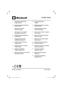 Manual Einhell TC-BG 150 B Esmeril de banco