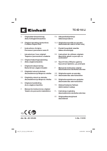 Mode d’emploi Einhell TC-ID 18 Li Perceuse à percussion