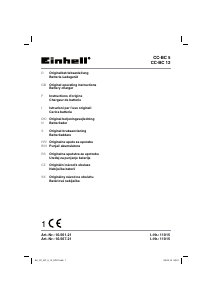 Manuale Einhell CC-BC 12 Caricabatterie per auto