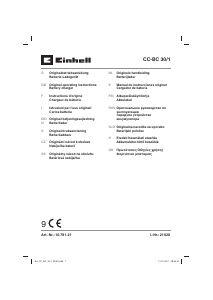 Návod Einhell CC-BC 30/1 Pomocný štartér