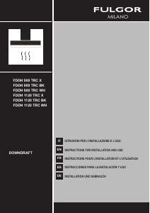 Manuale Fulgor FDDH 900 TRC X Cappa da cucina