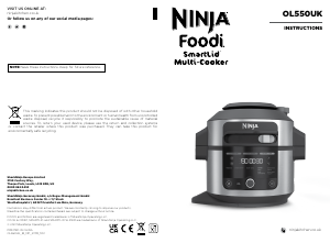 Handleiding Ninja OL550UK Multicooker