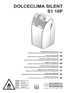 Manual Olimpia Splendid DolceClima Silent S1 10 P Ar condicionado