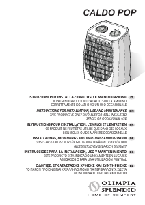 Manual de uso Olimpia Splendid Caldo Pop Calefactor