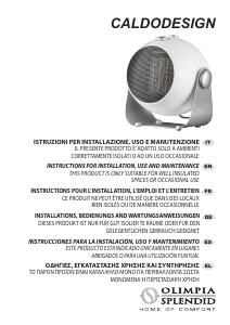 Manuale Olimpia Splendid Caldodesign Termoventilatore