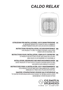 Manuale Olimpia Splendid Caldo Relax Termoventilatore