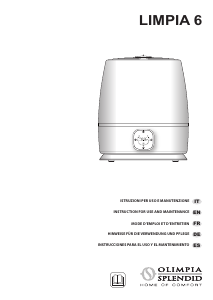 Manual Olimpia Splendid Limpia 6 Humidifier