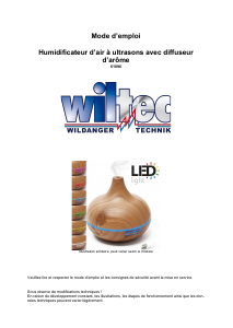 Mode d’emploi Wiltec 61896 Humidificateur