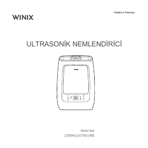 Kullanım kılavuzu Winix L500HLUU750-JWE Nemlendirici