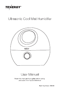 Manual Tenergy 58035 Humidifier