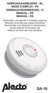 Manual de uso Alecto SA 16 Detector de humo