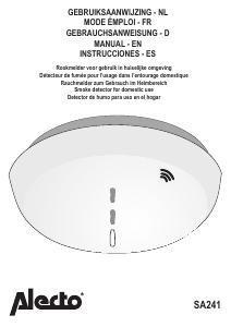 Mode d’emploi Alecto SA-241 Détecteur de fumée