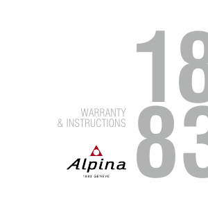 Manuale Alpina AL-860GRS5AQ6 Alpiner 4 Chronograph Orologio da polso