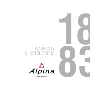 Manual Alpina AL-247GB4E6B Alpiner Quartz GMT Relógio de pulso